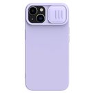 Nillkin CamShield Silky Silicone Case for iPhone 15 Plus with Camera Protector - Purple, Nillkin