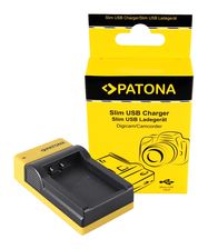 PATONA Slim micro-USB Charger f. Canon LP-E17 EOS 750D 760D 8000D Kiss X8i Rebel Rebel T6i Rebel, PATONA