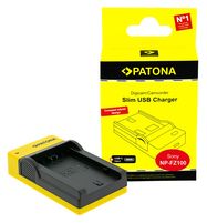 PATONA Slim USB Charger with USB-C Input f. Sony NP-FZ100 A7 III A7M3 Alpha 7 III A7 R III A7RM3 Alpha 7 R III A9 Alpha 9 FZ100, PATONA