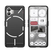 Carbon Case silicone case for Nothing Phone 2 - black, Hurtel