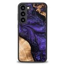 Wood and Resin Case for Samsung Galaxy S23 Plus Bewood Unique Violet - Purple and Black, Bewood