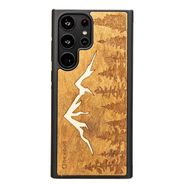 Wooden case for Samsung Galaxy S23 Ultra Bewood Mountains Imbuia, Bewood