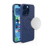 MagSafe Woven Case for iPhone 13 Pro - navy blue, Hurtel