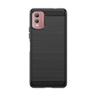 Carbon Case silicone case for Nokia C32 - black, Hurtel