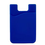 Self-adhesive card case for the back of the phone - blue, Hurtel