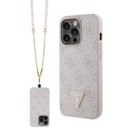 Guess GUHCP13XP4TDSCPP case for iPhone 13 Pro Max 6.7&quot; - pink Crossbody 4G Metal Logo, Guess