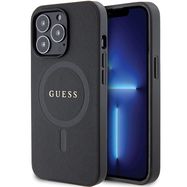 Guess GUHMP13LPSAHMCK case for iPhone 13 Pro / 13 - black Saffiano MagSafe, Guess