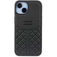 Audi Genuine Leather iPhone 14 6.1&quot; black/black hardcase AU-TPUPPCIP14-Q8/D1-BK, Audi