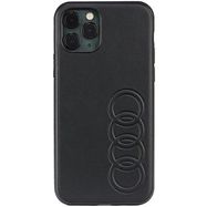 Audi Synthetic Leather iPhone 11 Pro 5.8&quot; black/black hardcase AU-TPUPPCIP11-TT/D1-BK, Audi