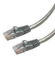 PATCH LEAD, CAT5E, SILVER, 0.3M