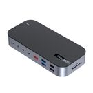 HUB Choetch M52 USB-C - USB-C PD/USB-C/USB-A/HDMI/VGA/DP/SD/TF/RJ45/AUX - gray, Choetech