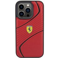 Ferrari Twist Metal Logo case for iPhone 15 Pro - red, Ferrari