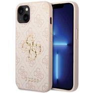 Guess 4G Big Metal Logo iPhone 15 Case - Pink, Guess
