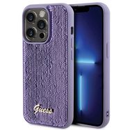 Guess Sequin Script Metal case for iPhone 15 Pro Max - purple, Guess