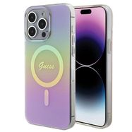 Guess IML Iridescent MagSafe case for iPhone 15 Pro - pink, Guess