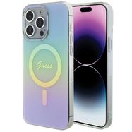 Guess IML Iridescent MagSafe case for iPhone 15 Pro - turquoise, Guess