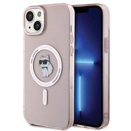 Karl Lagerfeld IML Choupette MagSafe case for iPhone 15 Plus - pink, Karl Lagerfeld