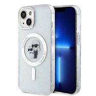 Karl Lagerfeld Karl&Choupette Glitter MagSafe case for iPhone 15 Plus - transparent, Karl Lagerfeld