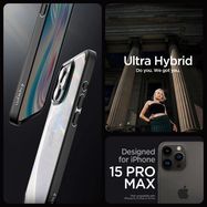 Spigen Ultra Hybrid iPhone 15 Pro Max Case - Matte Black, Spigen