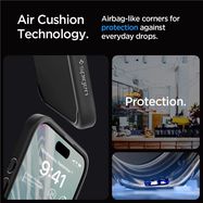 Spigen Crystal Hybrid iPhone 15 Pro Case - Black, Spigen