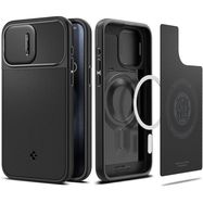 Spigen Optik Armor Mag case with MagSafe for iPhone 15 Pro - black, Spigen