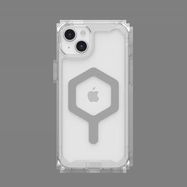 UAG Plyo MagSafe case for iPhone 15 Plus - transparent and silver, UAG