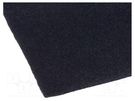 Upholstery cloth; 1500x700x3mm; black; self-adhesive 4CARMEDIA