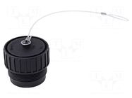 Protection cover; IP67; external thread,threaded joint; size 20 HIRSCHMANN
