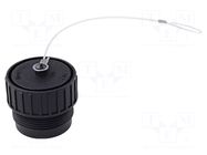 Protection cover; IP67; external thread,threaded joint; size 20 HIRSCHMANN