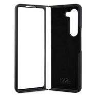 Karl Lagerfeld KLHCZFD5SNIKBCK Z Fold5 hardcase black/black Silicone Ikonik, Karl Lagerfeld