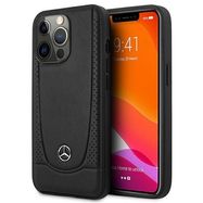 Mercedes MEHCP15LARMBK iPhone 15 Pro 6.1&quot; black/black hardcase Leather Urban, Mercedes