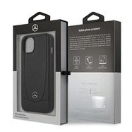 Mercedes MEHCP15MARMBK iPhone 15 Plus 6.7&quot; black/black hardcase Leather Urban, Mercedes