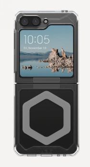 UAG Plyo Pro case with magnetic module for Samsung Galaxy Flip 5 - transparent-gray, UAG