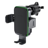 Acefast D17 car holder with inductive charger - black, Acefast