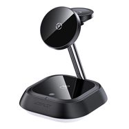 3in1 Acefast E16 15W inductive charging station for phone / headphones / watch - black, Acefast