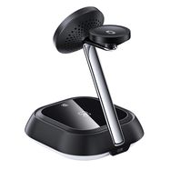 3in1 Acefast E16 15W inductive charging station for phone / headphones / watch - black, Acefast