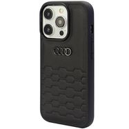Audi GT Synthetic Leather case for iPhone 15 Pro - black, Audi