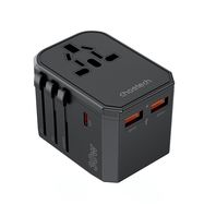 Choetech PD6041 USB-C USB-A PD 30W Travel Charger with 4 Plugs USA EU UK AU - Black, Choetech