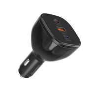 Choetech TC0024 car charger 160W 2x USB-C PD 3.1 1x USB-A - black, Choetech