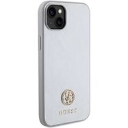 Guess GUHCP15MPS4DGPS iPhone 15 Plus 6.7&quot; silver/silver hardcase Strass Metal Logo, Guess