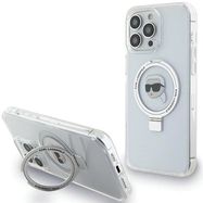 Karl Lagerfeld KLHMP15XHMRSKHH iPhone 15 Pro Max 6.7&quot; white/white hardcase Ring Stand Karl Head MagSafe, Karl Lagerfeld