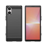 Carbon Case for Sony Xperia 5 V - black, Hurtel