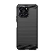 Carbon Case for Honor X6a - black, Hurtel