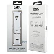 Karl Lagerfeld 3D Rubber Karl&Choupette Heads strap for Apple Watch 42/44/45/49mm - white, Karl Lagerfeld