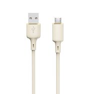 Dudao L7SM USB-A - micro USB cable 5A 1m - beige, Dudao