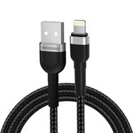 Wozinsky WNBAL2 USB-A / Lightning 2.4A cable 2 m - black, Wozinsky