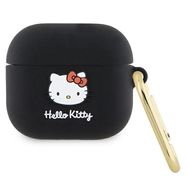 Hello Kitty Silicone 3D Kitty Head case for AirPods 3 - black, Hello Kitty