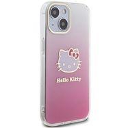 Hello Kitty IML Gradient Electrop Kitty Head case for iPhone 15 - pink, Hello Kitty