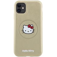 Hello Kitty Leather Kitty Head MagSafe case for iPhone 11 / Xr - gold, Hello Kitty