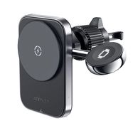 Acefast D18 car holder with MagSafe / Qi inductive charger + USB-A USB-C cable - black, Acefast